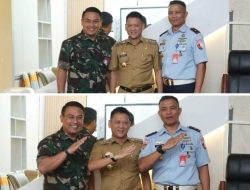 Pj Bupati Kampar Jalin Silaturahmi Bersama Komandan Satuan Pertahanan Pangkalan Lanud Roesmin Nurjadin
