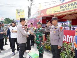 Kapolda Riau Cek Posko Nataru, Berikut Pesannya…