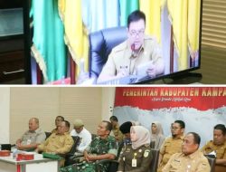 Pj Bupati Kampar Mengikuti Rapat koordinasi Pengendalian Inflasi