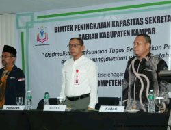 Pj Bupati Kampar Buka Bimbingan Teknik Guna Mengimplementasikan Proses Teknik Pengelolaan Keuangan Daerah
