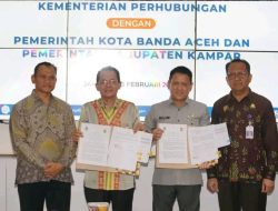 Pemkab Kampar Tandatangani Nota Kesepakatan dan Perjanjian Kerja Sama Terkait Pemenuhan SDM Bidang Perhubungan Darat