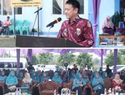 Pj Bupati Kampar Dampingi Ketua TP-PKK Provinsi Riau Salurkan Bantuan 50 Paket Makanan Tambahan Anak Stunting