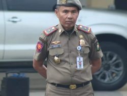 Kasatpol PP Arizon Dampingi Hambali Apel Pagi di Mako Satpol PP Kampar