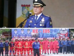 Penjabat Bupati Kampar Pimpin Apel Gabungan Sekaligus Memperingati Hari Ulang Tahun DAMKAR ke 105 tahun 2024.