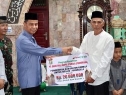 Tim Pemda Kampar Giat Safari Ramadhan di Masjid Al-Falah Sekaligus Penyerahan Bantuan