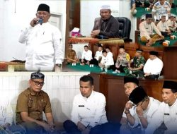 Kasat Pol PP Kampar Arizon dan Jajaran Ikuti Isra’ Mi’raj di Mesjid At-Taubah Bangkinang