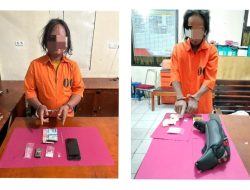 Duo Gondrong Pengedar Sabu Diciduk Polsek Tapung, Barang Bukti 28,76 Gram Sabu Disita