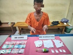 Polsek Kampar Kiri Hilir Tangkap Penyalahgunaan Narkoba Dengan Bruto 9.79 Gram