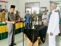 Penjabat Bupati Lantik Pj. Kades Batu Langka Kecil Kuok