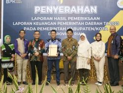 Penjabat Bupati Kampar Hadiri Penyerahan Laporan Hasil Pemeriksaan Atas LKPD 2023