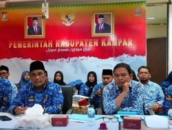Kembali Ikuti Zoom Meeting Bersama Kemendagri, Pemda Kampar Komit Selalu Berupaya Menekan Angka Inflasi