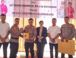 Kenal Pamit Kapolsek Tambang Berlangsung Haru, Marupa Tak Kuasa Menahan Tangis