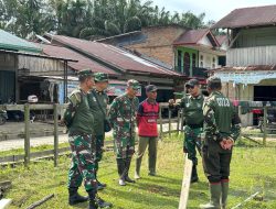 Tim Satgas TMMD Kodim 0313/KPR Diberi Samangat Dandim Agar Terus Semangat Dalam Pengerjaan Fisik Maupun Non Fisik