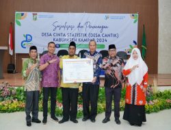 Wakili Pj Bupati Kampar, Suhermi Asisten II Resmi Resmi Buka Sosialisasi dan Pencanangan Desa Cinta Statistik