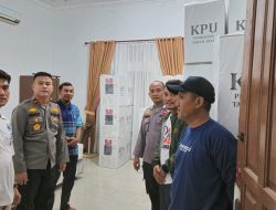 Kapolsek Perhentian Raja Pastikan Pengamanan Logistik Pilkada Tetap Siaga