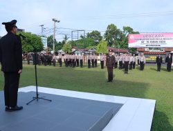 Kapolres Kampar Gelar Upacara Hari Bela Negara Ke-76 Di Halaman Mapolres Kampar